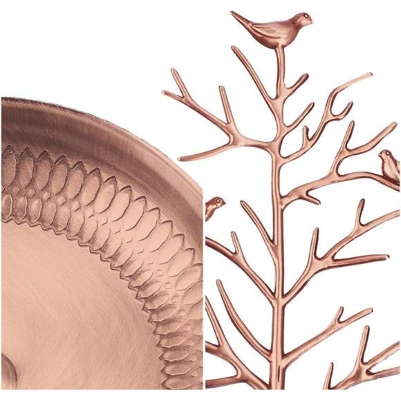 Retro Jewelry Tree Organizer for Necklaces and Earrings Ring Tree Holder Display - Picture 5 of 7
